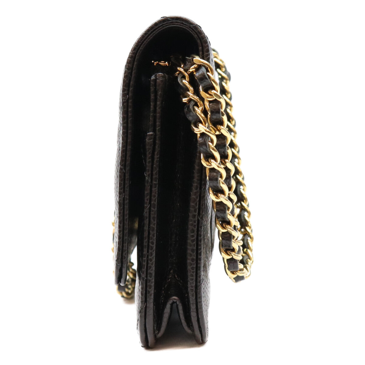 CHANEL シャネル AP0250 黒 タムレスクラシック キャビア G金具 チェーンウォレット ショルダーバッグ