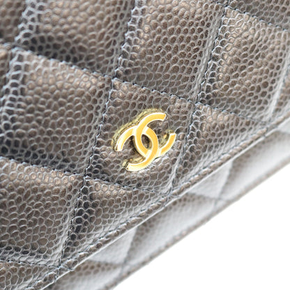 CHANEL シャネル AP0250 黒 タムレスクラシック キャビア G金具 チェーンウォレット ショルダーバッグ