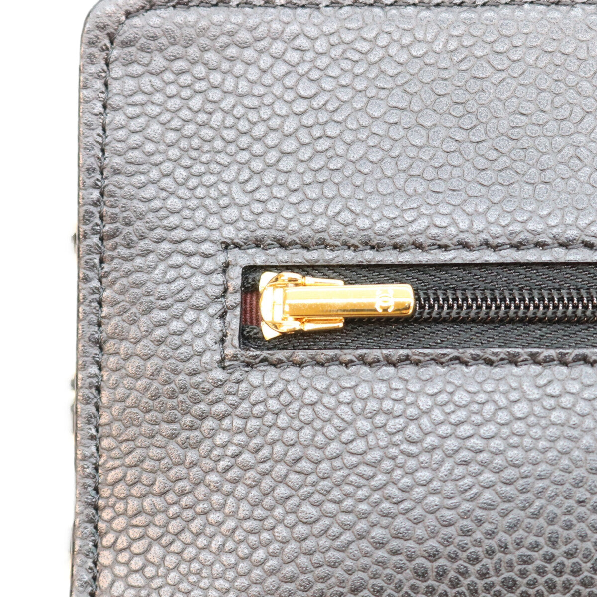 CHANEL シャネル AP0250 黒 タムレスクラシック キャビア G金具 チェーンウォレット ショルダーバッグ