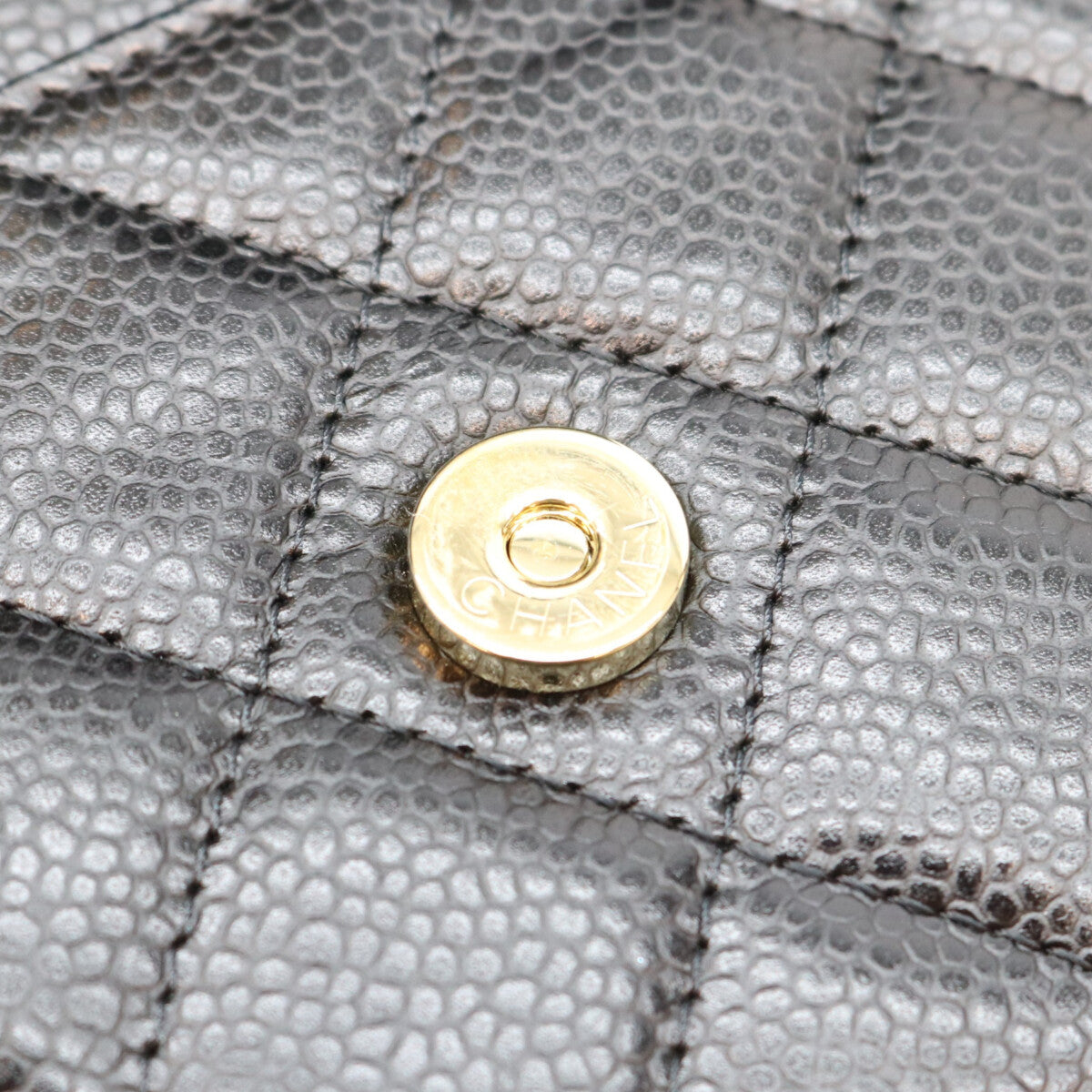 CHANEL シャネル AP0250 黒 タムレスクラシック キャビア G金具 チェーンウォレット ショルダーバッグ