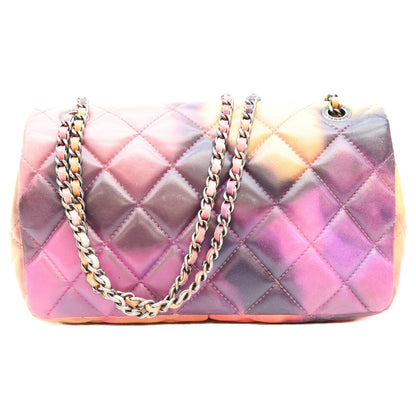 CHANEL シャネル 21番 マルチカラー ラム RSV金具 Sフラップ フラワーパワー マトラッセ 23 ショルダーバッグ ショルダーバッグ