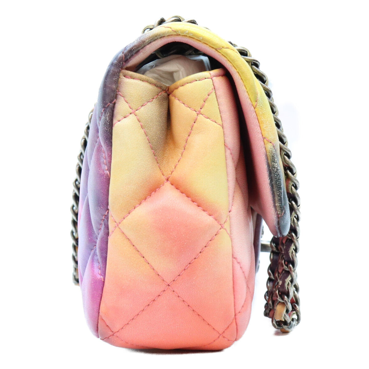 CHANEL シャネル 21番 マルチカラー ラム RSV金具 Sフラップ フラワーパワー マトラッセ 23 ショルダーバッグ ショルダーバッグ