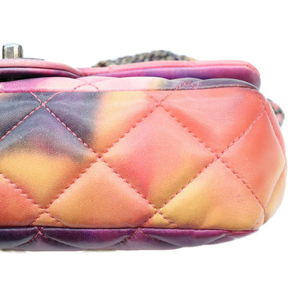 CHANEL シャネル 21番 マルチカラー ラム RSV金具 Sフラップ フラワーパワー マトラッセ 23 ショルダーバッグ ショルダーバッグ