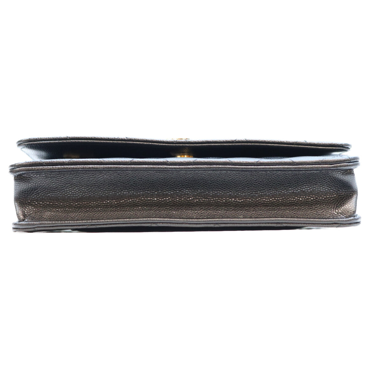 CHANEL シャネル 黒 タムレスクラシック キャビア G金具 ハーフラインストーン チェーンウォレット ショルダーバッグ