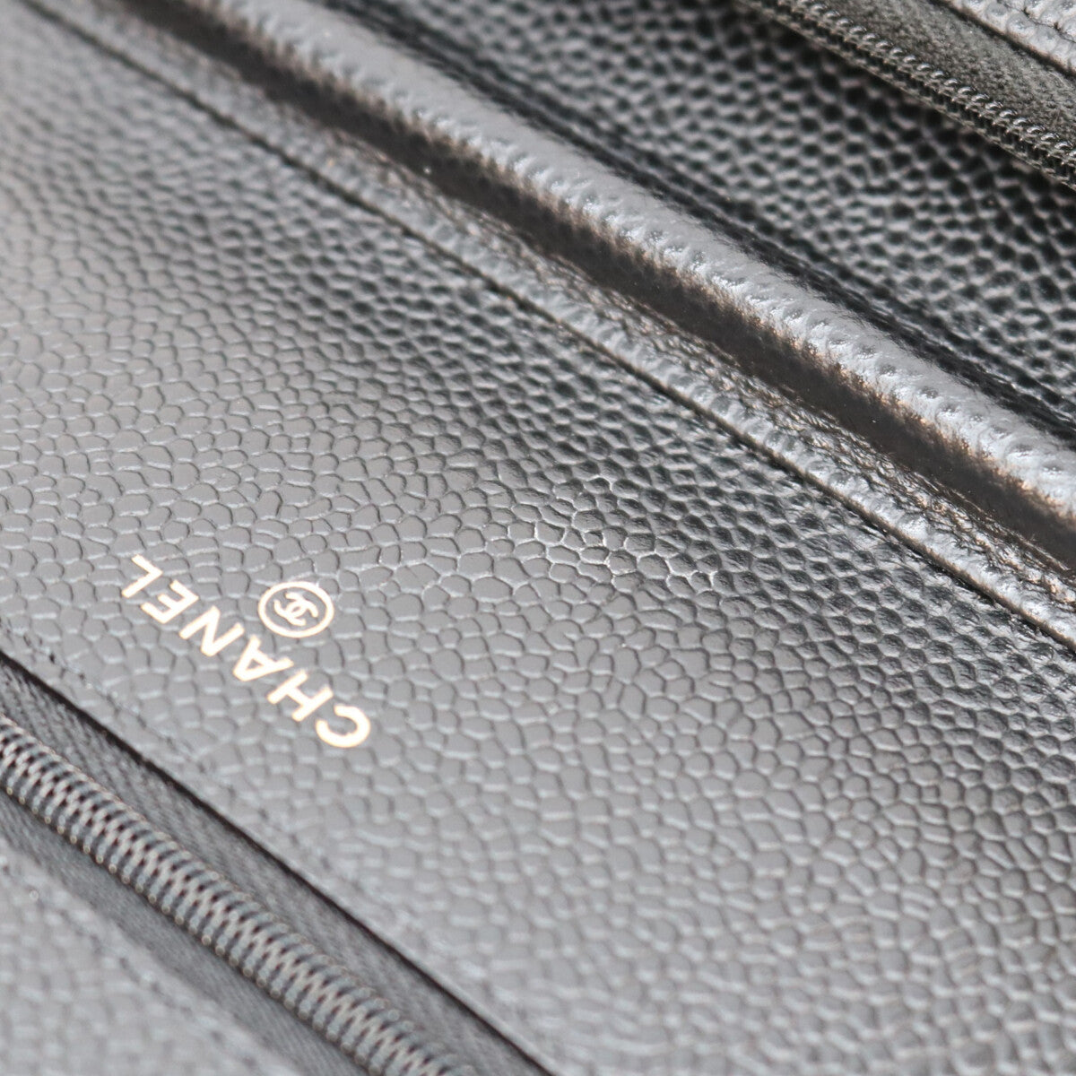CHANEL シャネル AP0250 黒 タムレスクラシック キャビア G金具 チェーンウォレット ショルダーバッグ