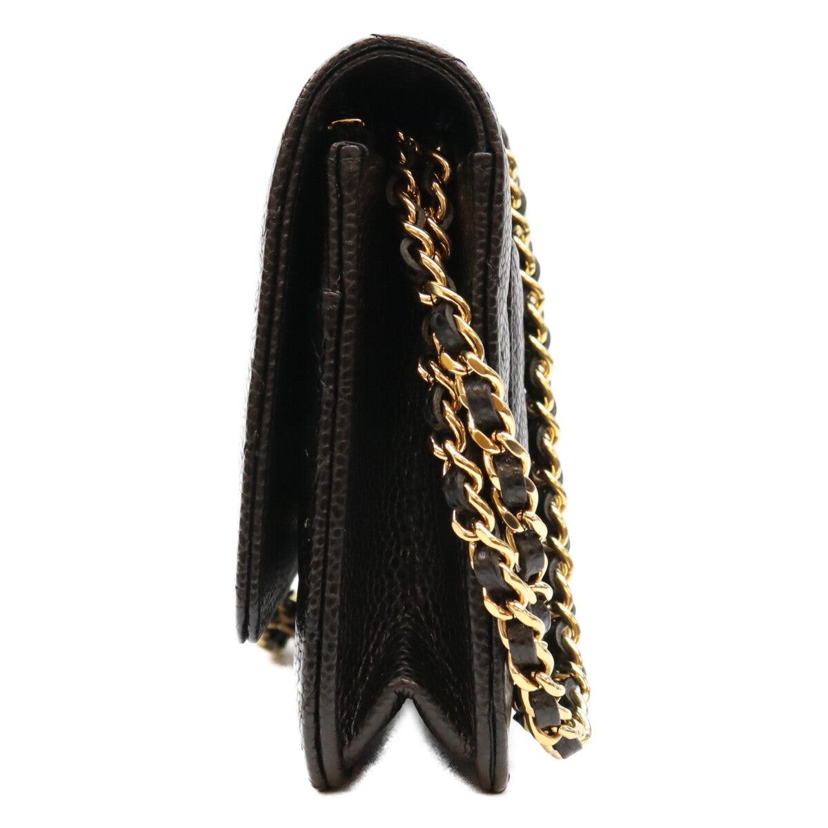 CHANEL シャネル AP0250 黒 タムレスクラシック キャビア G金具 チェーンウォレット ショルダーバッグ