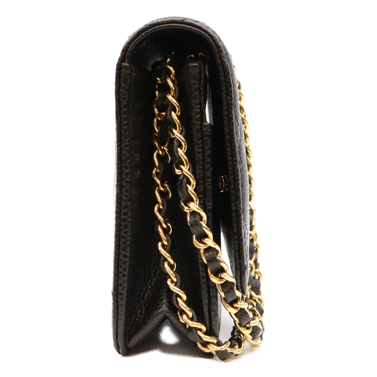 CHANEL シャネル AP0250 黒 タムレスクラシック キャビア G金具 チェーンウォレット ショルダーバッグ