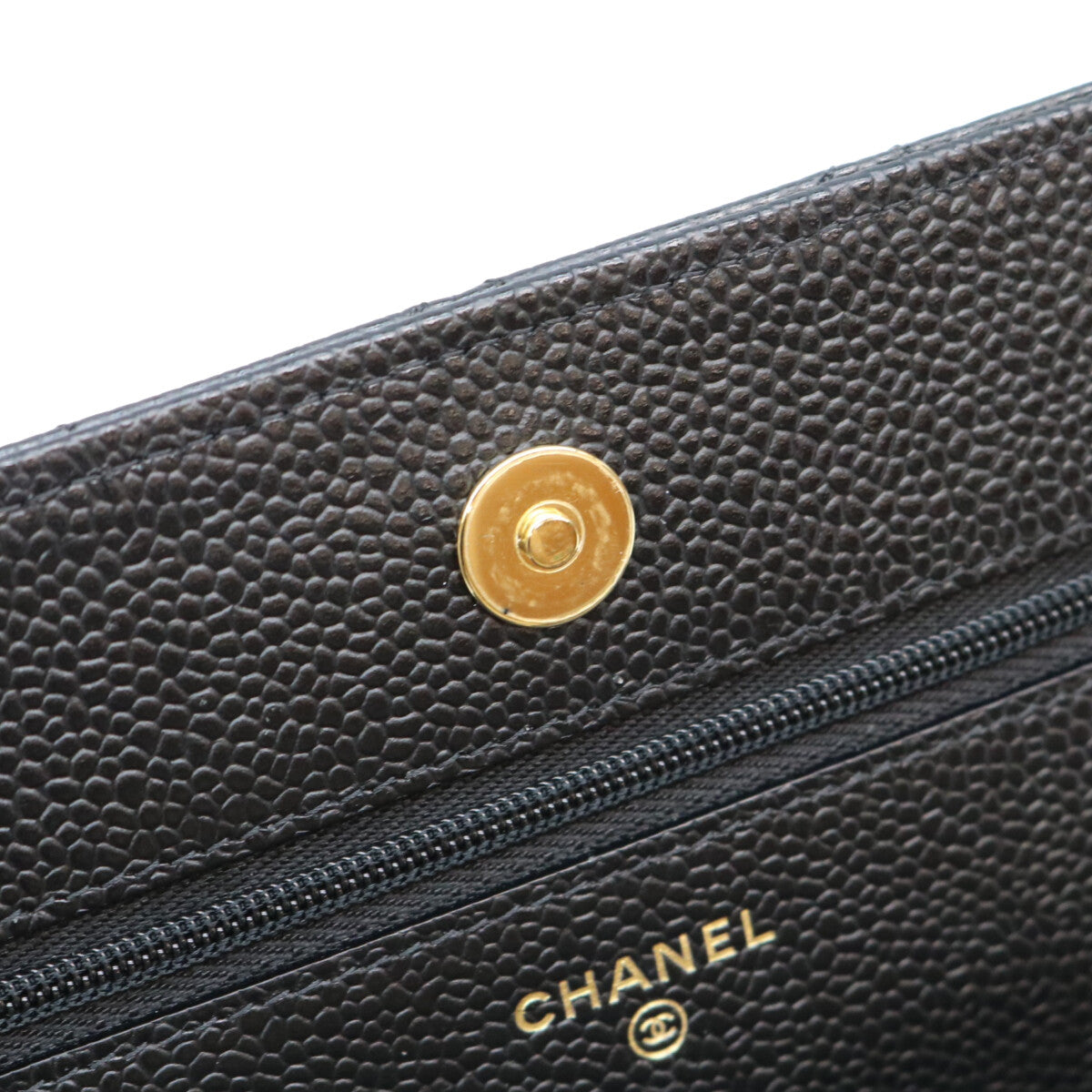 CHANEL シャネル AP0250 黒 タムレスクラシック キャビア G金具 チェーンウォレット ショルダーバッグ