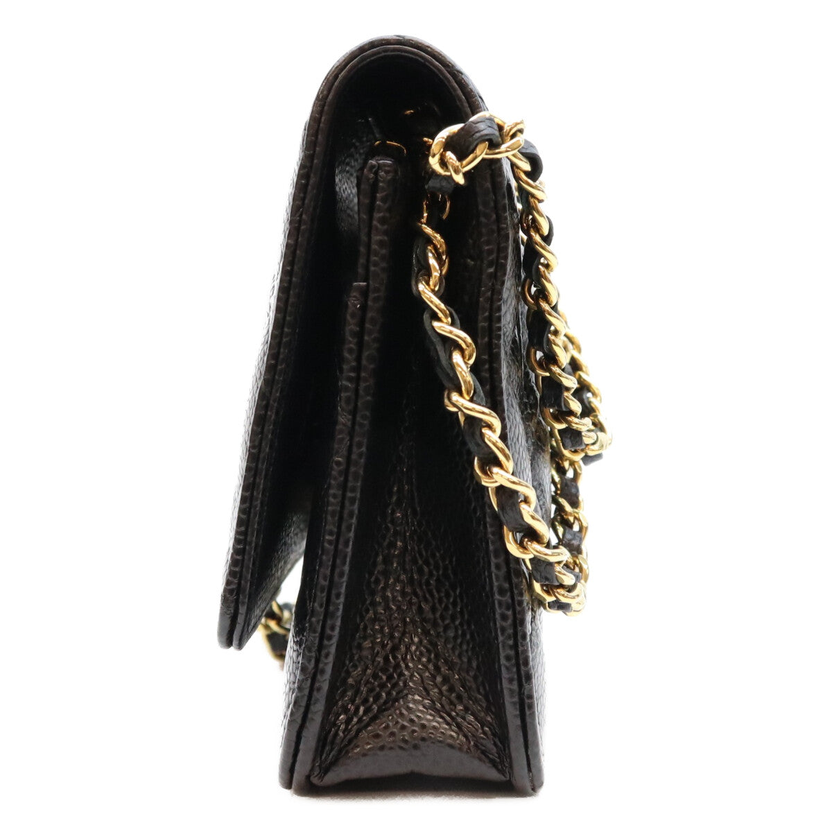 CHANEL シャネル AP0250 黒 タムレスクラシック キャビア G金具 チェーンウォレット ショルダーバッグ