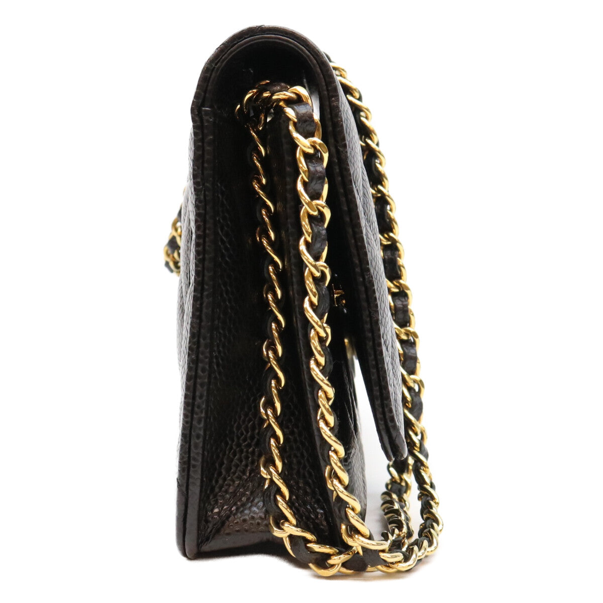 CHANEL シャネル AP0250 黒 タムレスクラシック キャビア G金具 チェーンウォレット ショルダーバッグ