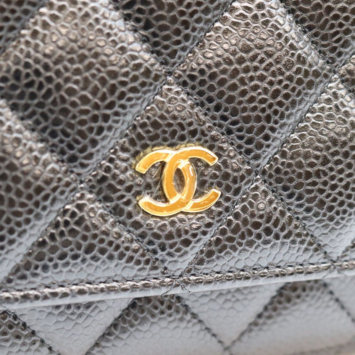 CHANEL シャネル AP0250 黒 タムレスクラシック キャビア G金具 チェーンウォレット ショルダーバッグ