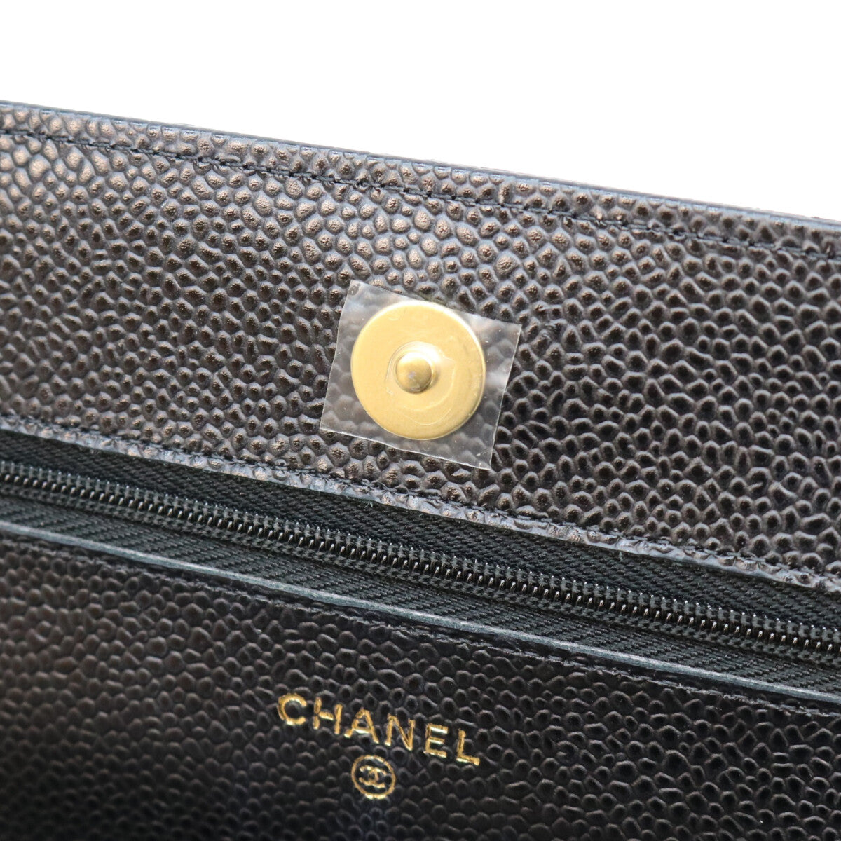 CHANEL シャネル AP0250 黒 タムレスクラシック キャビア G金具 チェーンウォレット ショルダーバッグ
