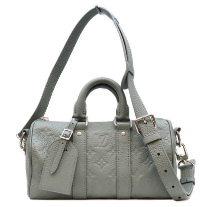 LOUIS VUITTON ルイヴィトン M13866 トリヨンレザー ミスティレイクグリーン キーポルバンドリエール25 ボストンバッグ ショルダーバッグ