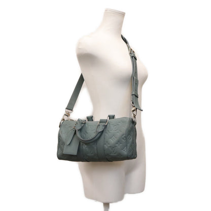 LOUIS VUITTON ルイヴィトン M13866 トリヨンレザー ミスティレイクグリーン キーポルバンドリエール25 ボストンバッグ ショルダーバッグ