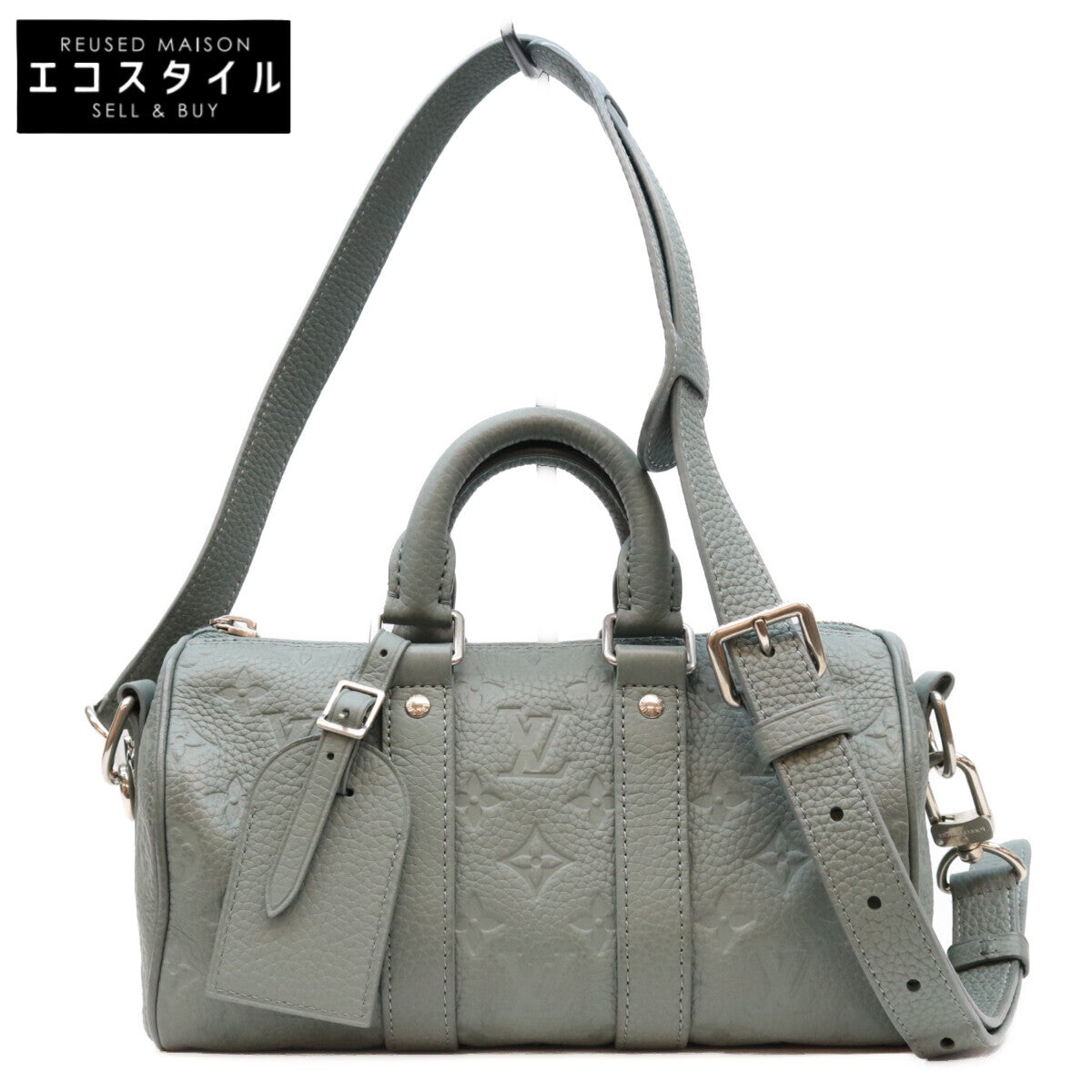 LOUIS VUITTON ルイヴィトン M13866 トリヨンレザー ミスティレイクグリーン キーポルバンドリエール25 ボストンバッグ ショルダーバッグ