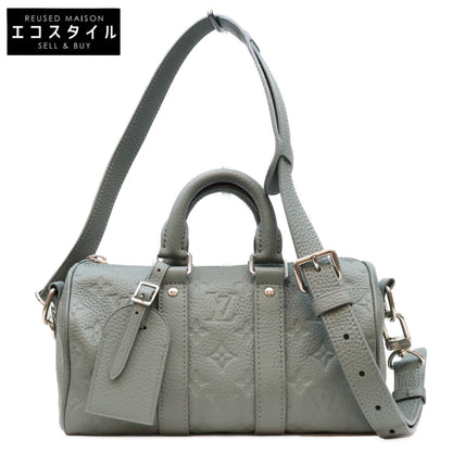 LOUIS VUITTON ルイヴィトン M13866 トリヨンレザー ミスティレイクグリーン キーポルバンドリエール25 ボストンバッグ ショルダーバッグ