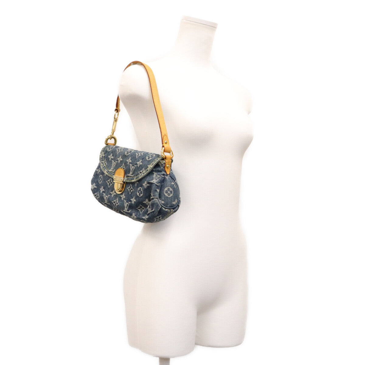 LOUIS VUITTON ルイヴィトン 06年 M95050 モノグラムデニム ミニプリーティ ショルダーバッグ ショルダーバッグ