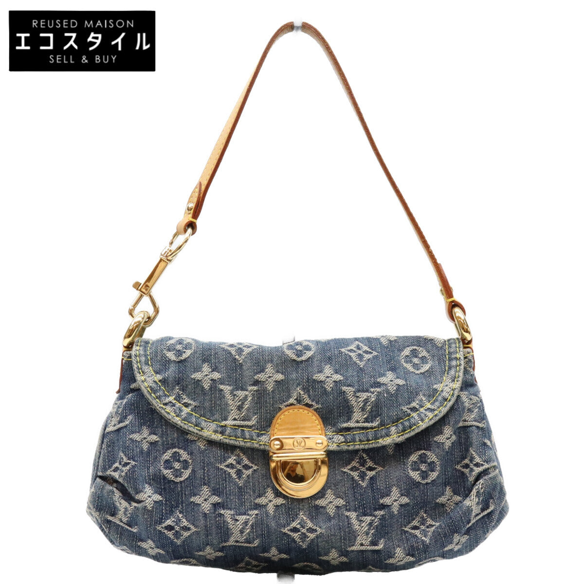 LOUIS VUITTON ルイヴィトン 06年 M95050 モノグラムデニム ミニプリーティ ショルダーバッグ ショルダーバッグ