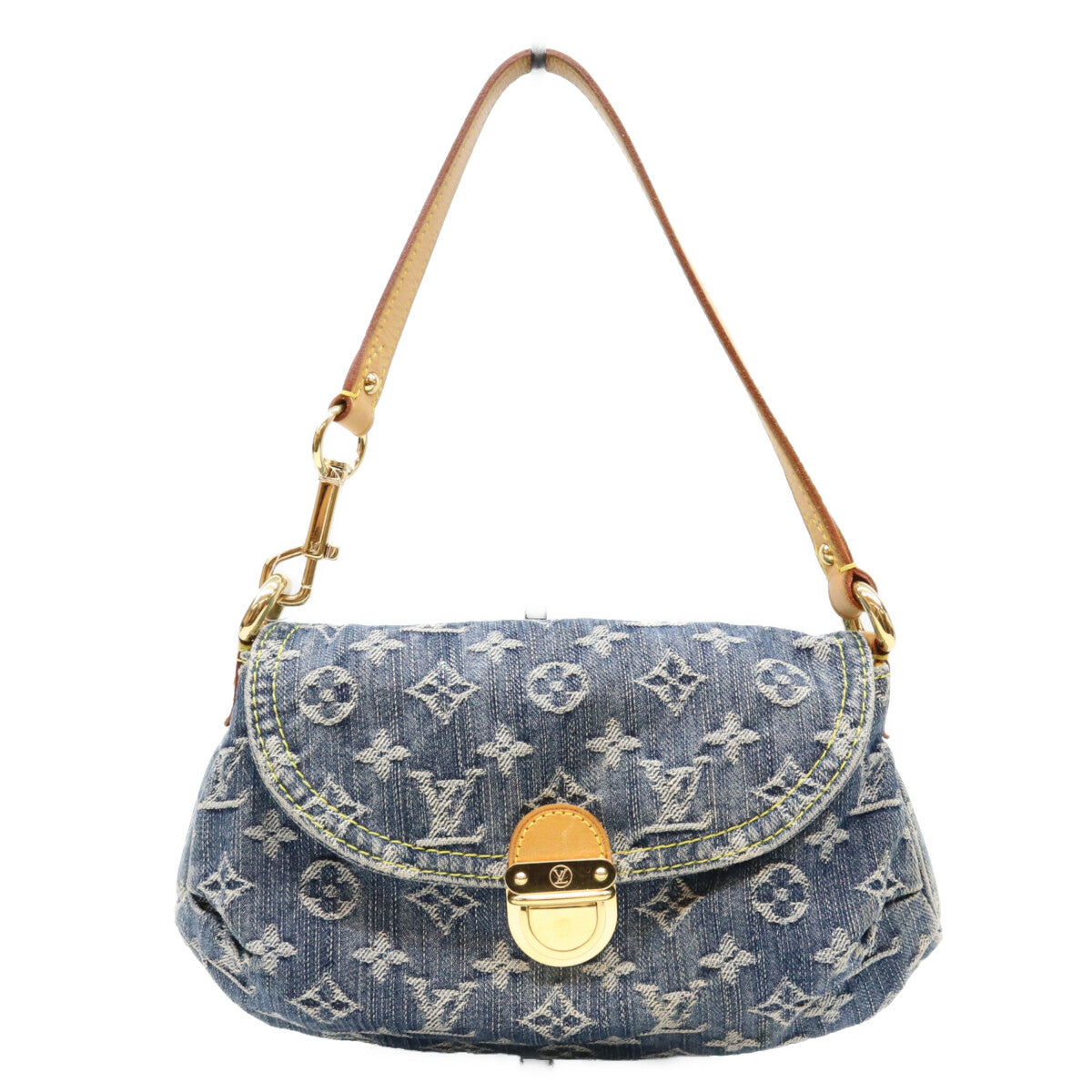 LOUIS VUITTON ルイヴィトン 06年 M95050 モノグラムデニム ミニプリーティ ショルダーバッグ ショルダーバッグ