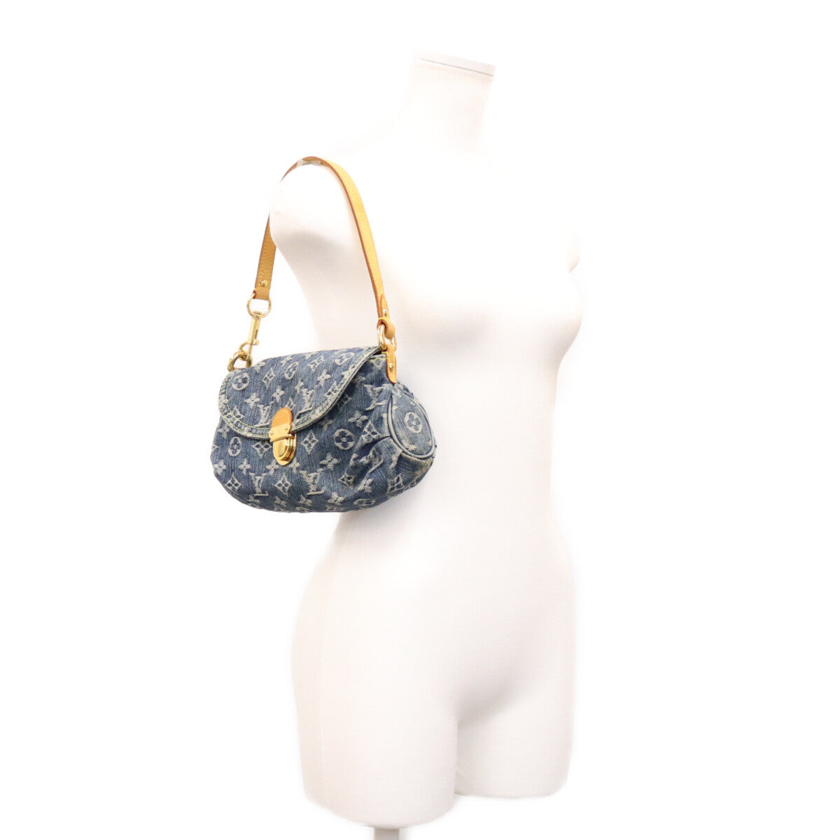 LOUIS VUITTON ルイヴィトン 06年 M95050 モノグラムデニム ミニプリーティ ショルダーバッグ ショルダーバッグ