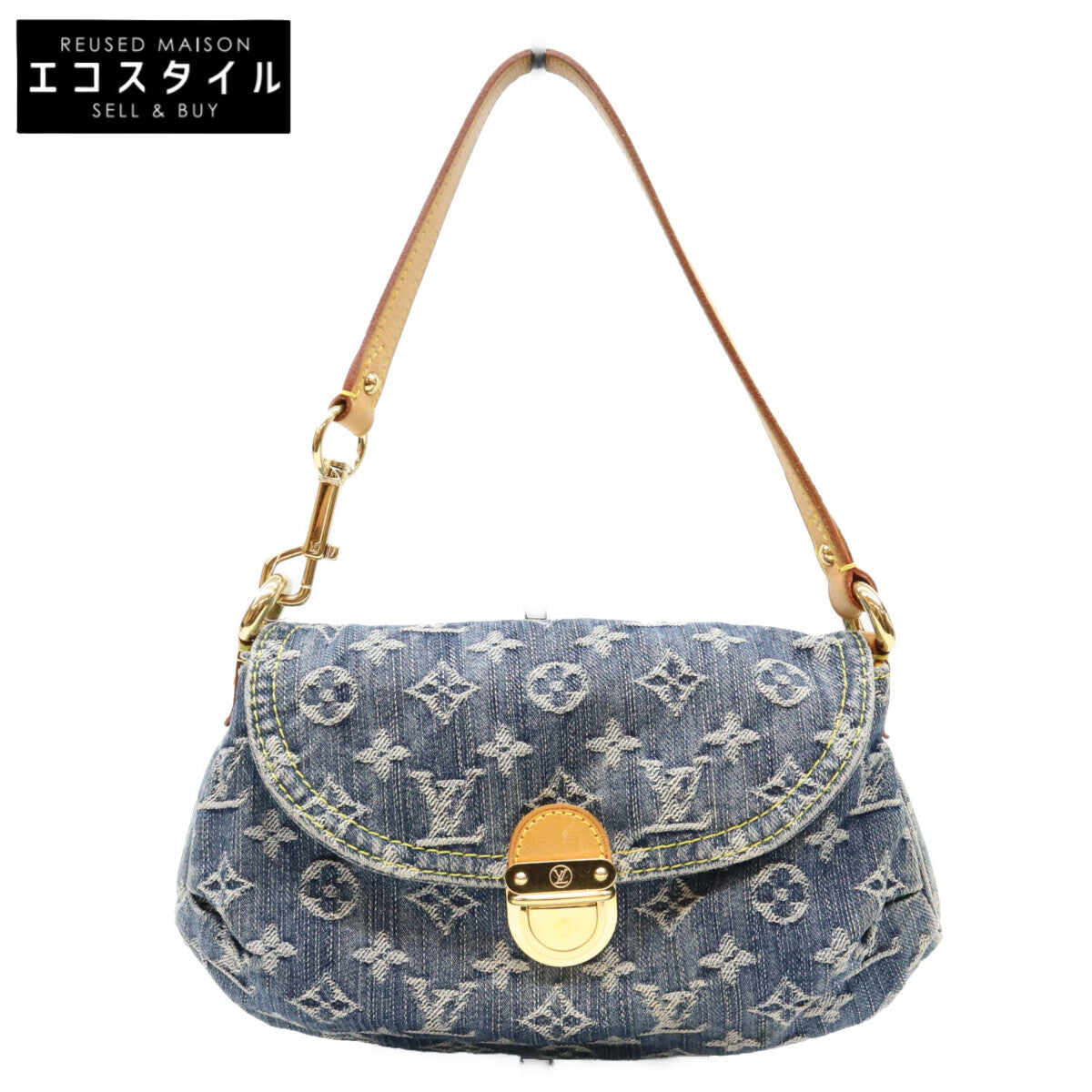 LOUIS VUITTON ルイヴィトン 06年 M95050 モノグラムデニム ミニプリーティ ショルダーバッグ ショルダーバッグ