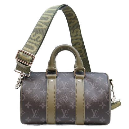 LOUIS VUITTON ルイヴィトン M28638 モノグラムエクリプス カーキグリーン キーポルバンドリエール25 ボストンバッグ ショルダーバッグ