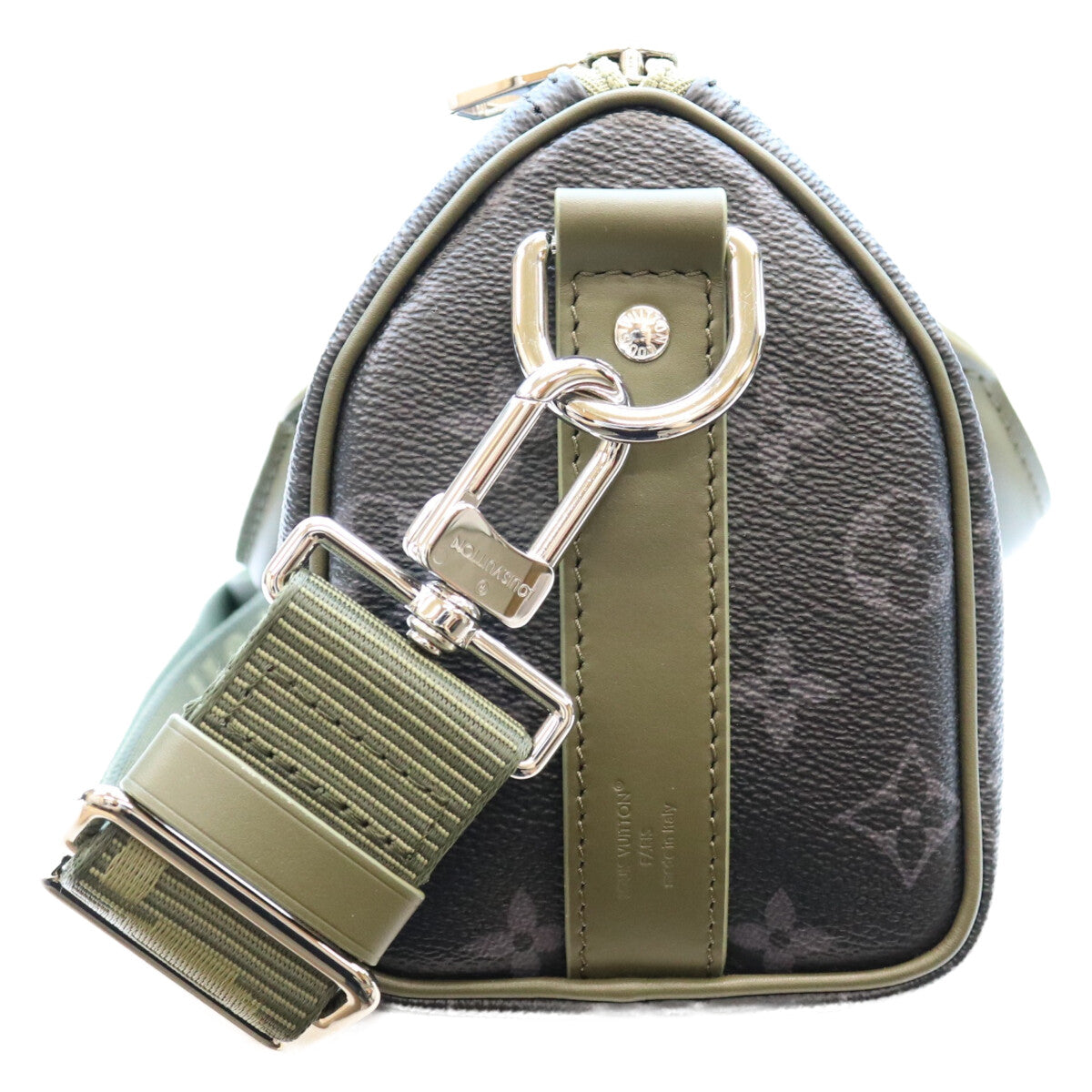LOUIS VUITTON ルイヴィトン M28638 モノグラムエクリプス カーキグリーン キーポルバンドリエール25 ボストンバッグ ショルダーバッグ