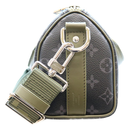 LOUIS VUITTON ルイヴィトン M28638 モノグラムエクリプス カーキグリーン キーポルバンドリエール25 ボストンバッグ ショルダーバッグ