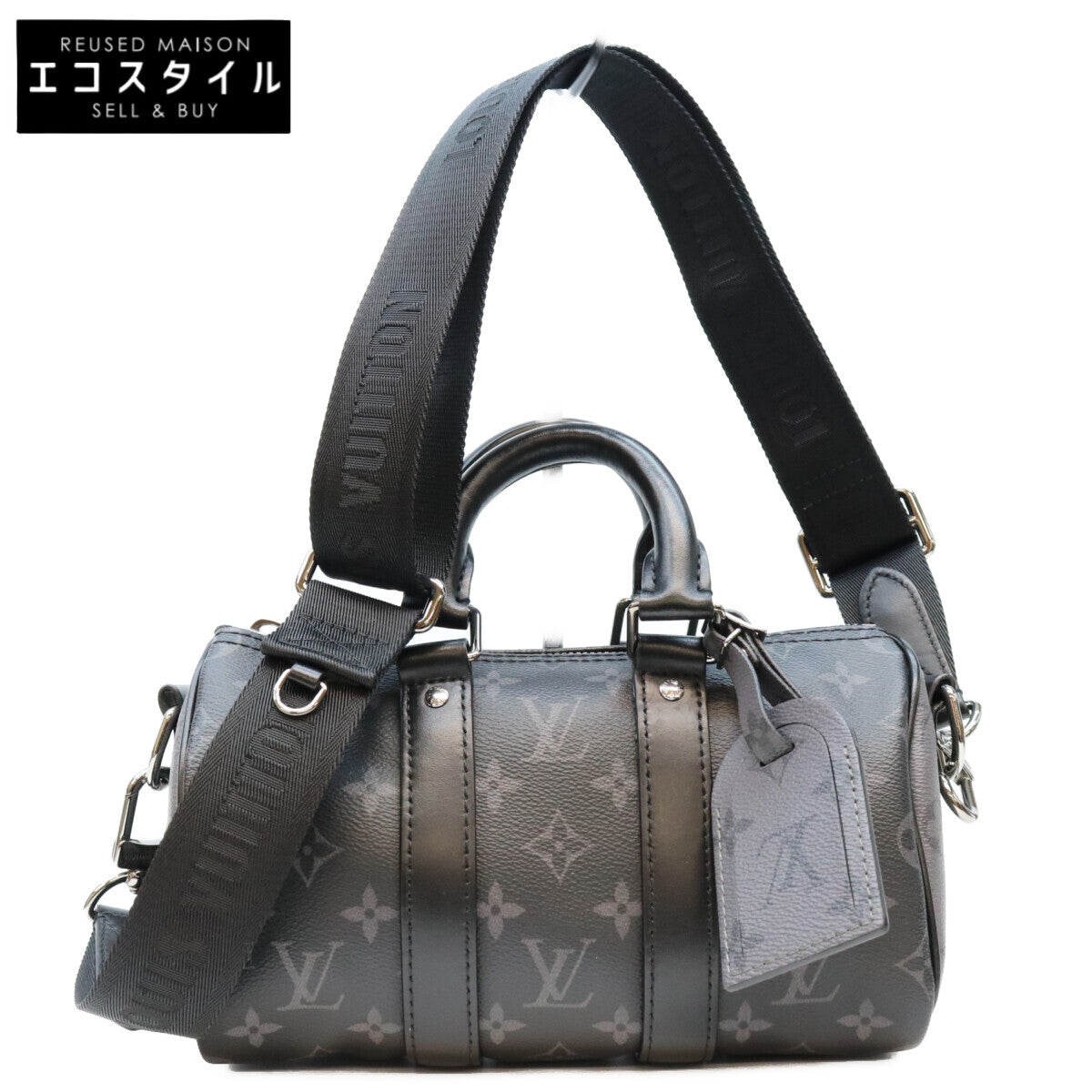 LOUIS VUITTON ルイヴィトン M46271 モノグラムエクリプス キーポルバンドリエール25 ボストンバッグ ショルダーバッグ