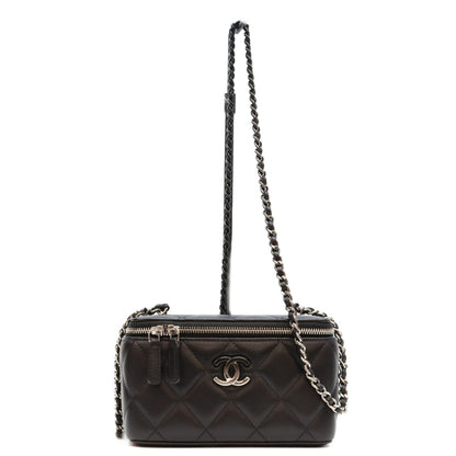 CHANEL シャネル AP3697 黒 黒×SV金具 ビッグココマーク バニティ ショルダーバッグ ショルダーバッグ