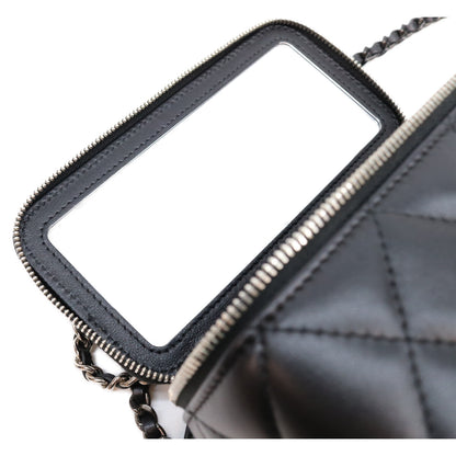 CHANEL シャネル AP3697 黒 黒×SV金具 ビッグココマーク バニティ ショルダーバッグ ショルダーバッグ