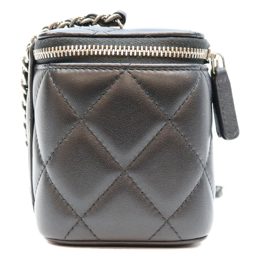 CHANEL シャネル AP3697 黒 黒×SV金具 ビッグココマーク バニティ ショルダーバッグ ショルダーバッグ