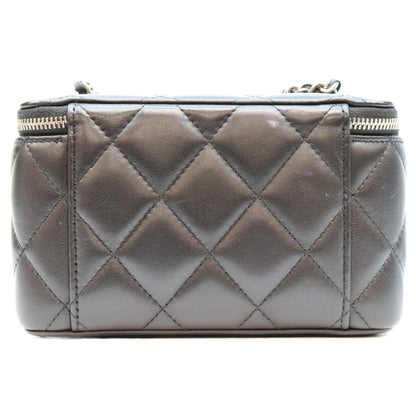 CHANEL シャネル AP3697 黒 黒×SV金具 ビッグココマーク バニティ ショルダーバッグ ショルダーバッグ
