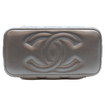 CHANEL シャネル AP3697 黒 黒×SV金具 ビッグココマーク バニティ ショルダーバッグ ショルダーバッグ