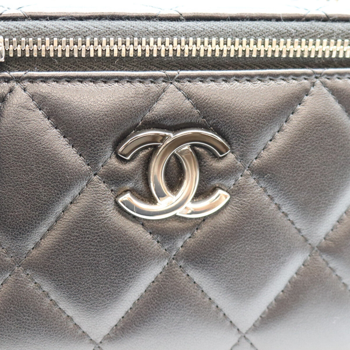 CHANEL シャネル AP3697 黒 黒×SV金具 ビッグココマーク バニティ ショルダーバッグ ショルダーバッグ