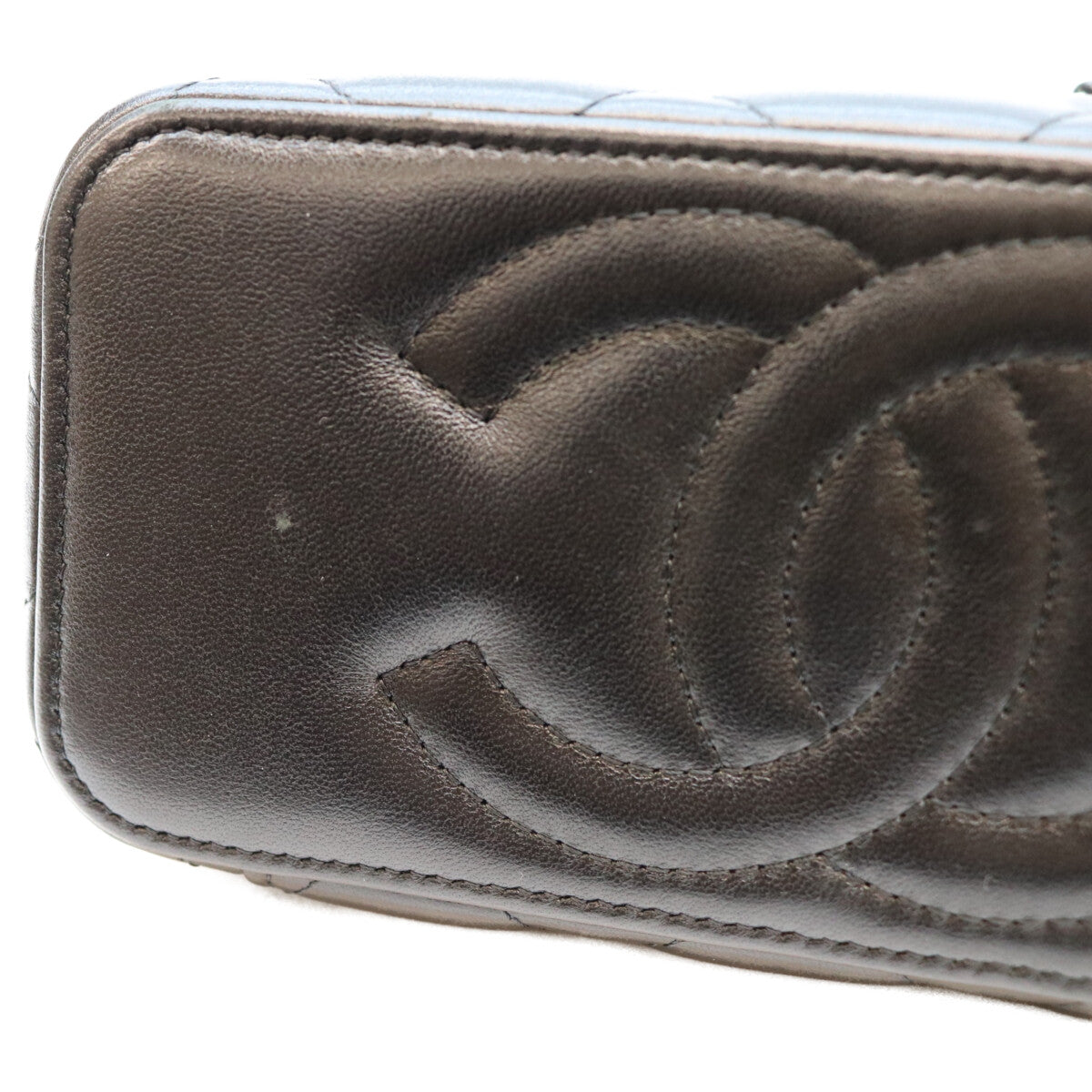CHANEL シャネル AP3697 黒 黒×SV金具 ビッグココマーク バニティ ショルダーバッグ ショルダーバッグ