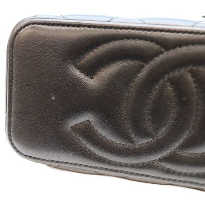 CHANEL シャネル AP3697 黒 黒×SV金具 ビッグココマーク バニティ ショルダーバッグ ショルダーバッグ