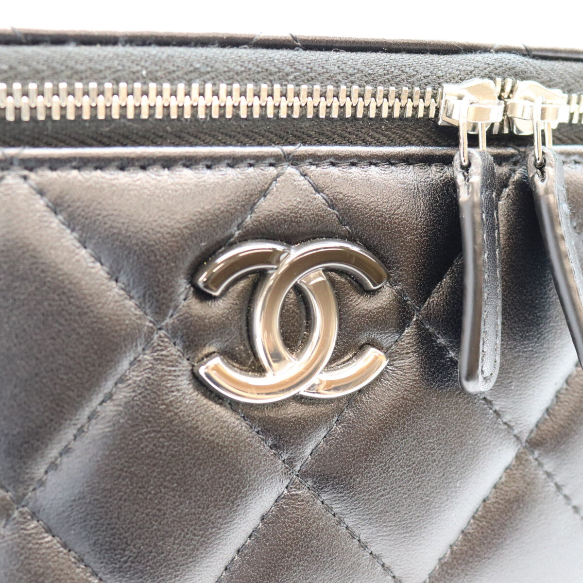CHANEL シャネル AP3697 黒 黒×SV金具 ビッグココマーク バニティ ショルダーバッグ ショルダーバッグ