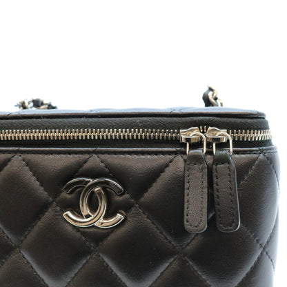 CHANEL シャネル AP3697 黒 黒×SV金具 ビッグココマーク バニティ ショルダーバッグ ショルダーバッグ
