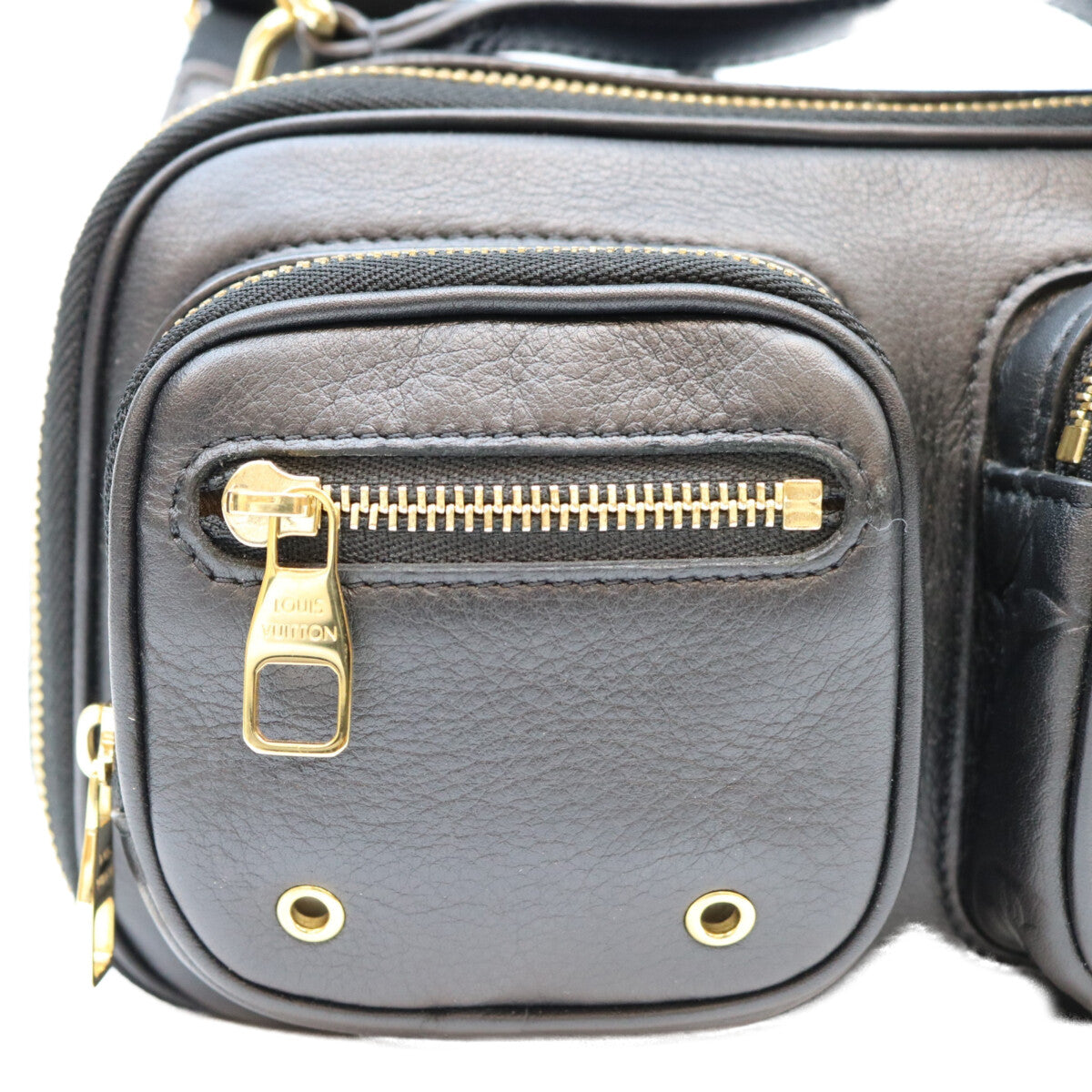LOUIS VUITTON ルイヴィトン M80450 カーフ 黒 ユーティリティ クロスボディ ショルダーバッグ ショルダーバッグ