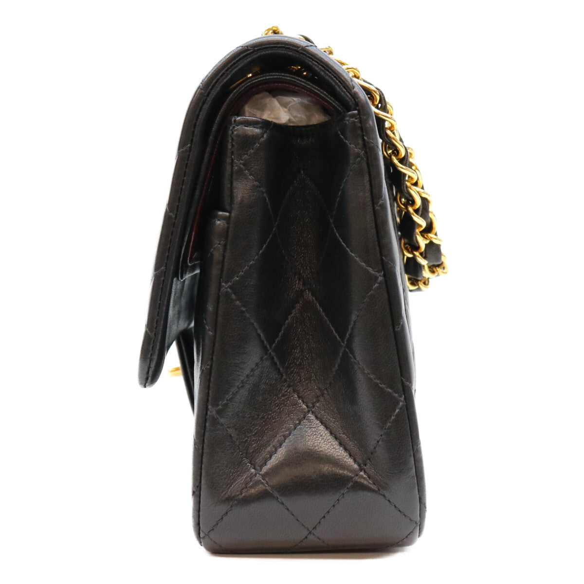 CHANEL シャネル 3番 A01112 黒ラム G金具 マトラッセ25 ショルダーバッグ ショルダーバッグ
