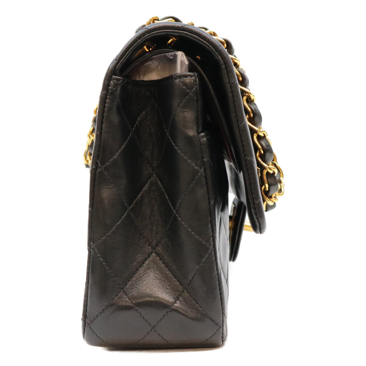 CHANEL シャネル 3番 A01112 黒ラム G金具 マトラッセ25 ショルダーバッグ ショルダーバッグ