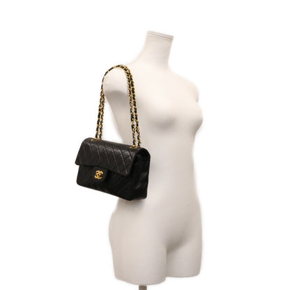 CHANEL シャネル 1番 A01113 黒ラム G金具 マトラッセ23 ショルダーバッグ ショルダーバッグ