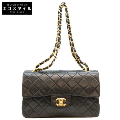 CHANEL シャネル 1番 A01113 黒ラム G金具 マトラッセ23 ショルダーバッグ ショルダーバッグ