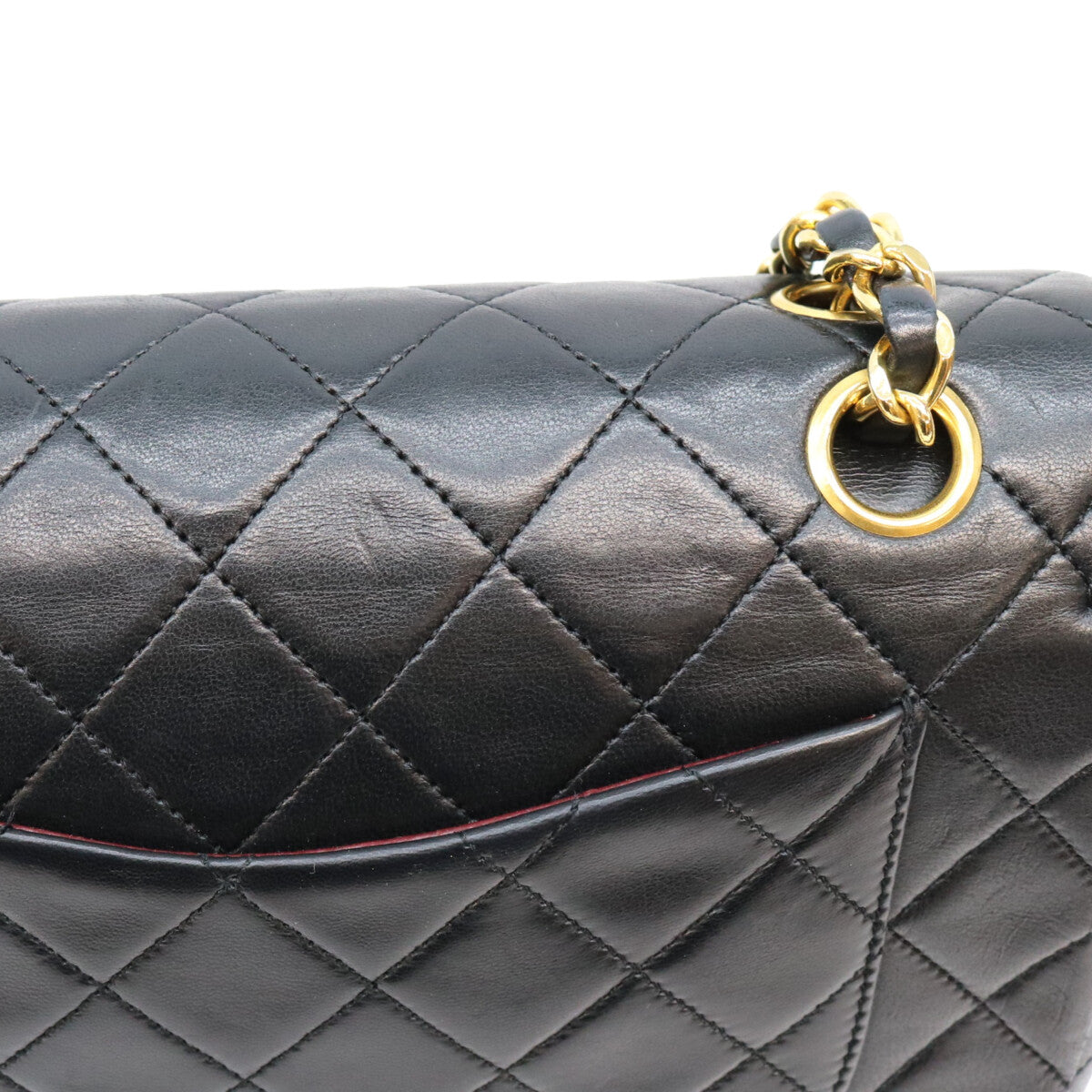 CHANEL シャネル 1番 A01113 黒ラム G金具 マトラッセ23 ショルダーバッグ ショルダーバッグ