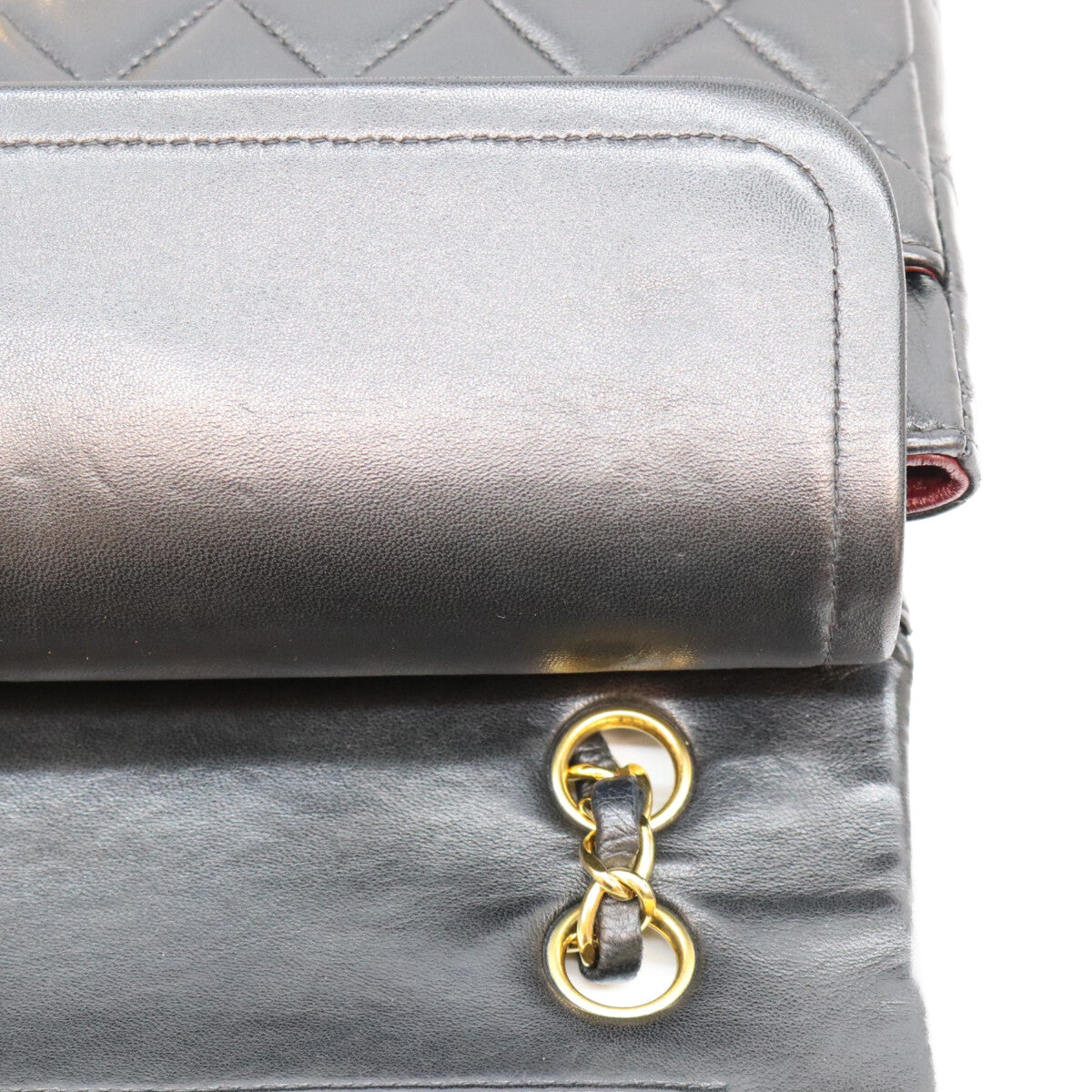 CHANEL シャネル 4番 A01112 黒ラム G金具 マトラッセ25 ショルダーバッグ ショルダーバッグ