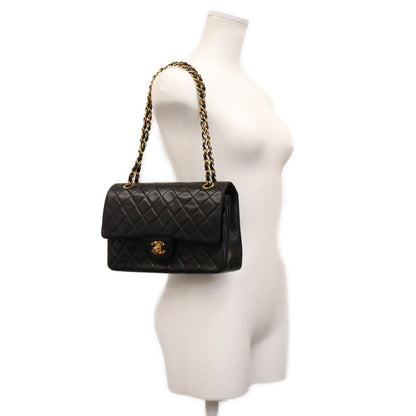 CHANEL シャネル 4番 A01112 黒ラム G金具 マトラッセ25 ショルダーバッグ ショルダーバッグ