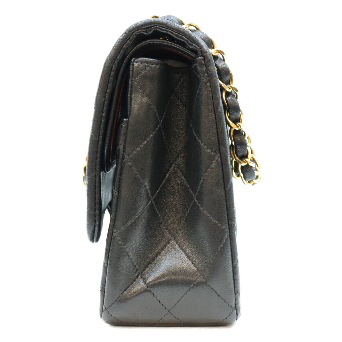 CHANEL シャネル 4番 A01112 黒ラム G金具 マトラッセ25 ショルダーバッグ ショルダーバッグ