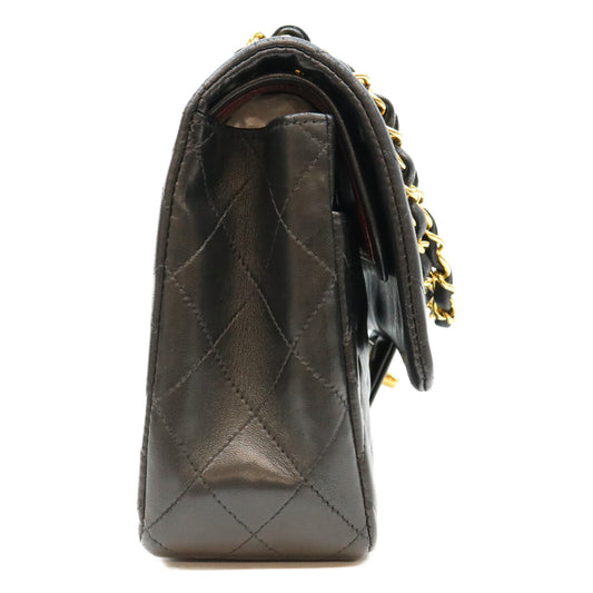 CHANEL シャネル 4番 A01112 黒ラム G金具 マトラッセ25 ショルダーバッグ ショルダーバッグ