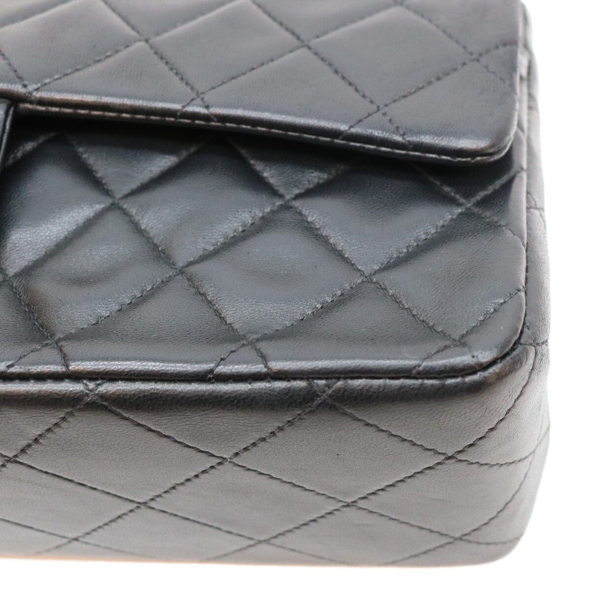 CHANEL シャネル 4番 A01112 黒ラム G金具 マトラッセ25 ショルダーバッグ ショルダーバッグ